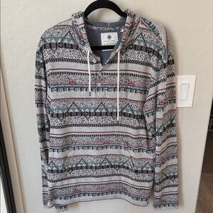 On The Byas Men's Multicolor Patterned Hoodie